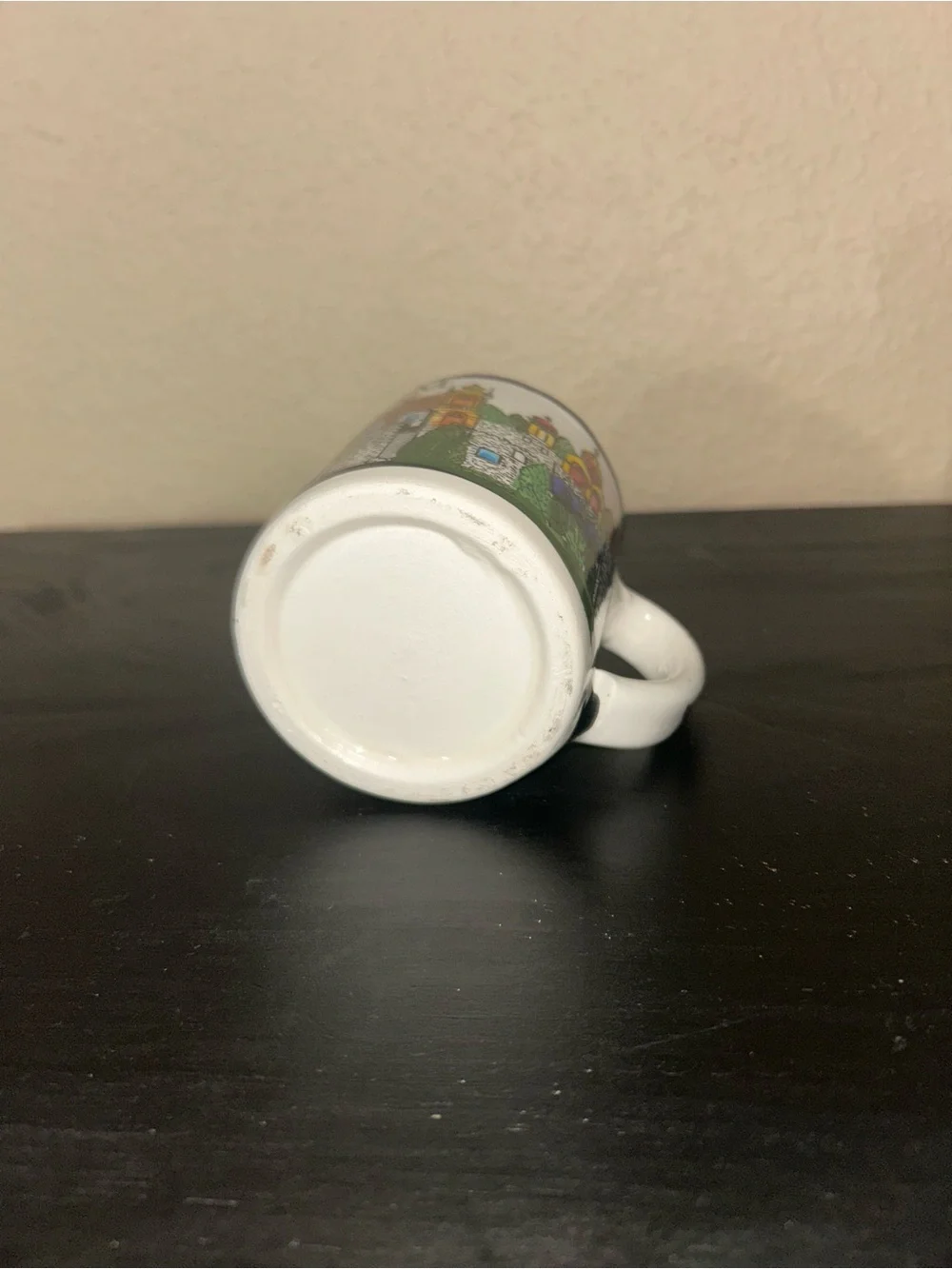 Bethlehem Ceramic Mug Ancient City hand painted Vintage